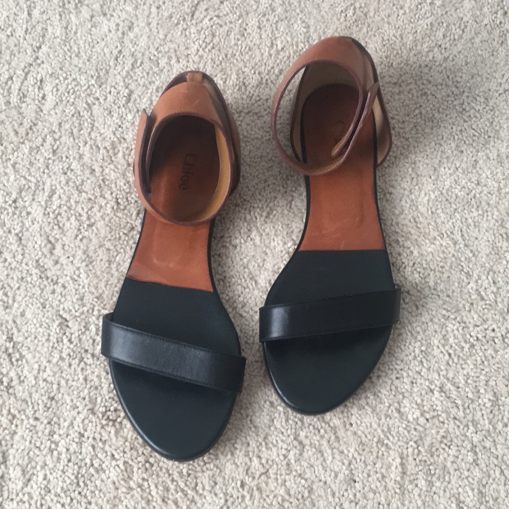MOVING SALE! Chloe ankle strap flat sandals